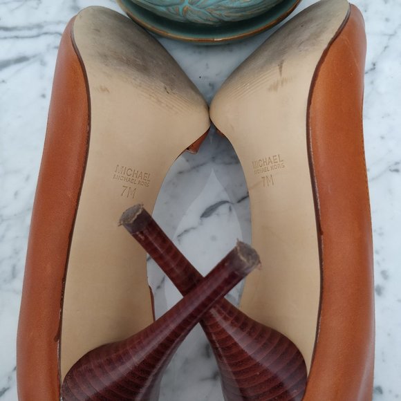 MICHAEL Michael Kors Classic Open Toe Heels Sz 7 - Picture 5 of 5